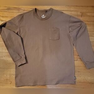 Nike Men's Taupe Long Sleeve Tee